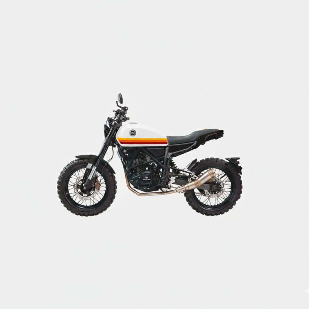Lagoon Custom Vintage Motorcycle Scrambler